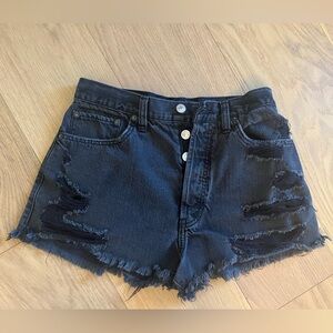 Abercrombie Distressed Denim Shorts